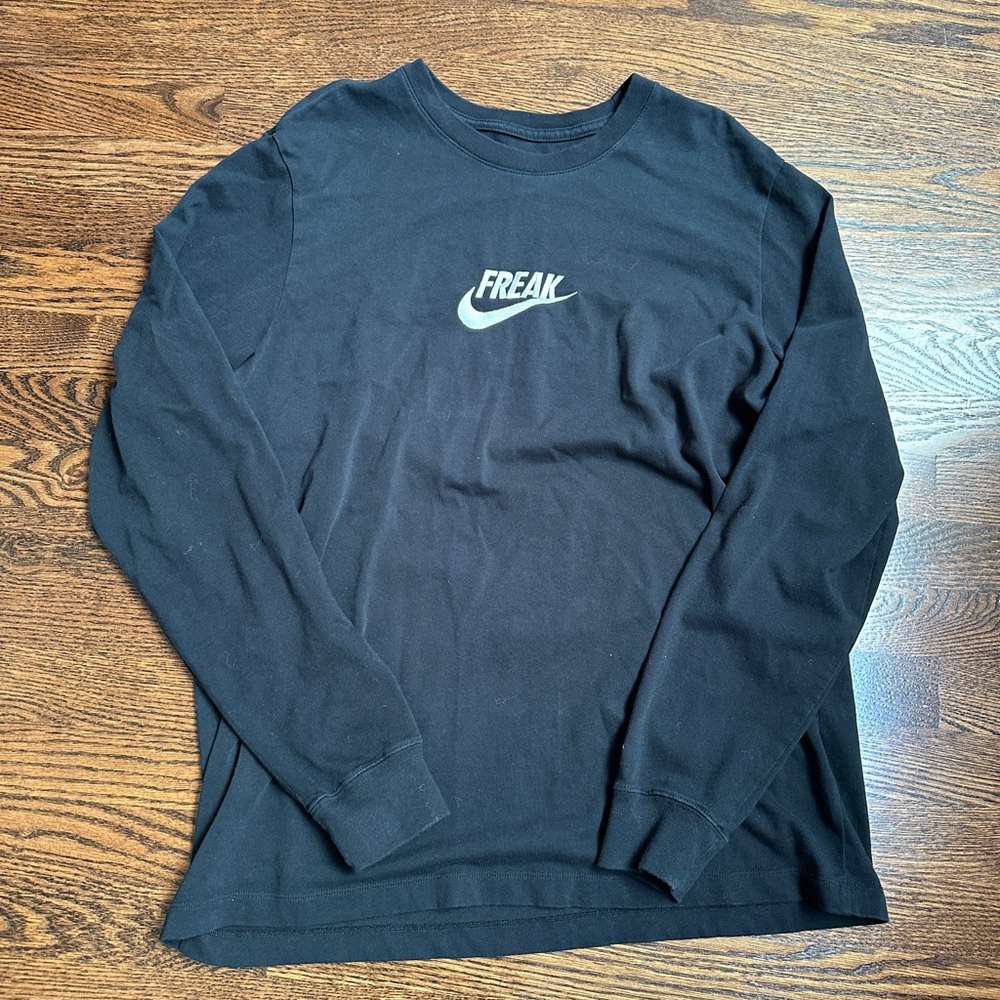 Nike Men's Black 'Freak' Long Sleeve Tee